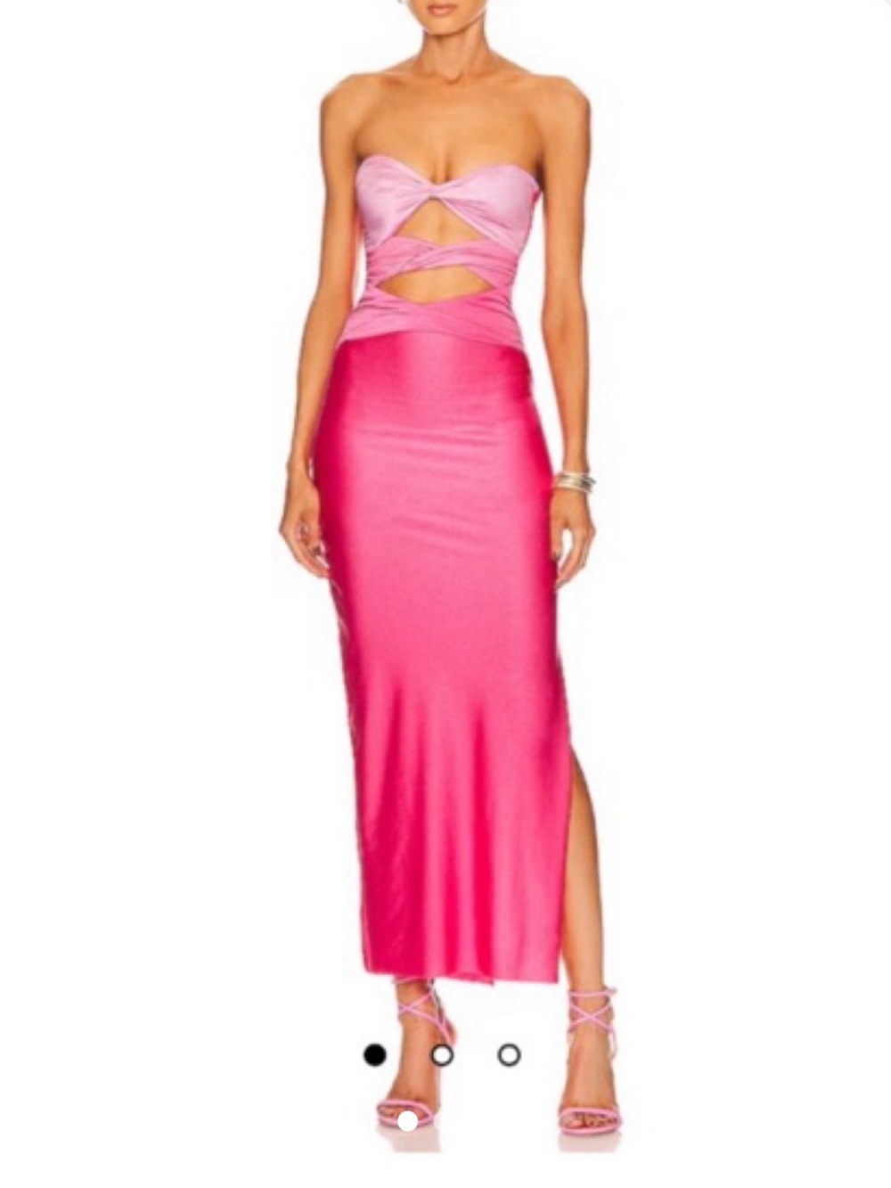 Ola Strapless Maxi Dress in Moonstone -Baobab